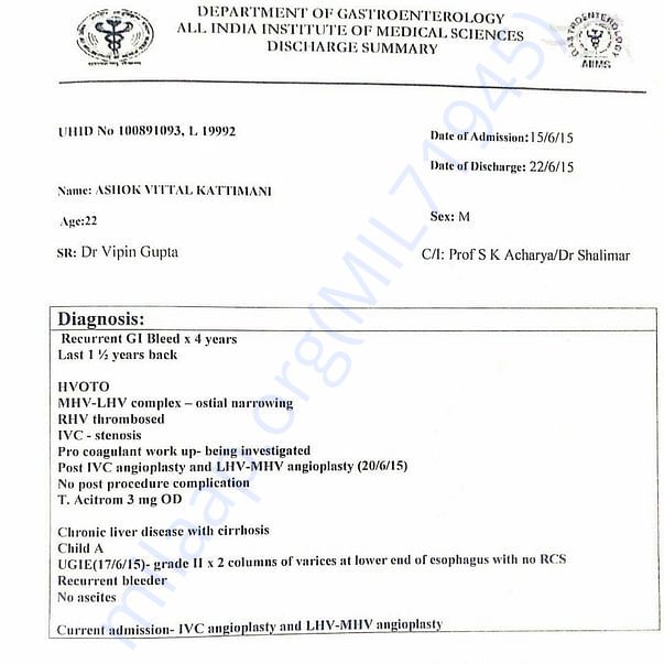 Medical Report
