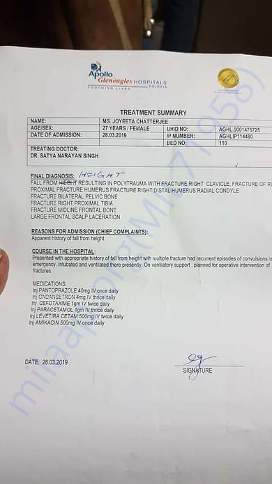 Medical report of Apollo