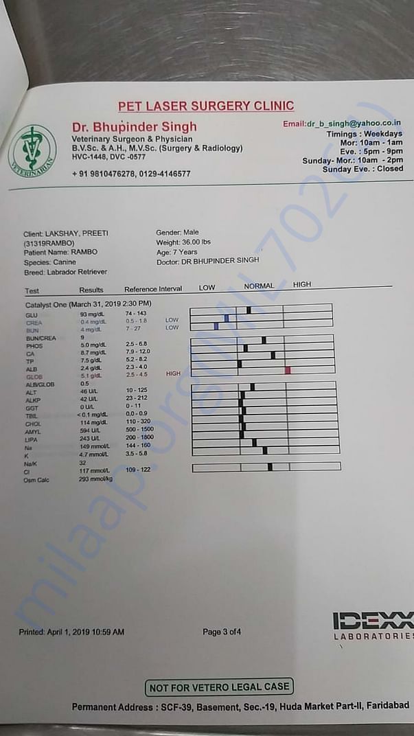 Latest report page 3