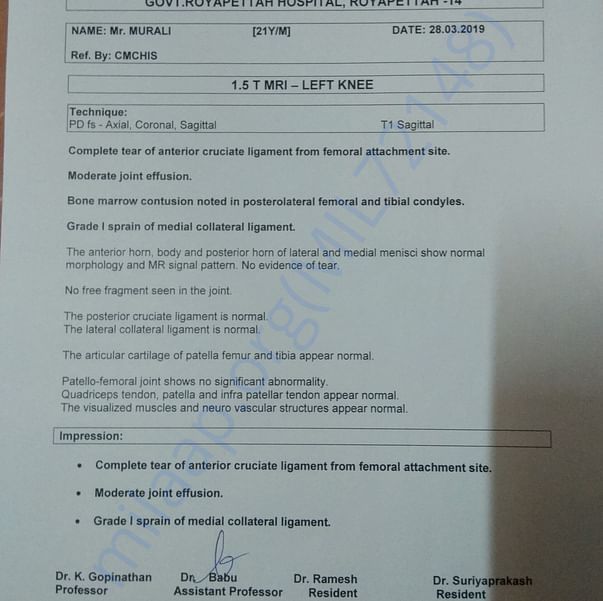 Medical Report