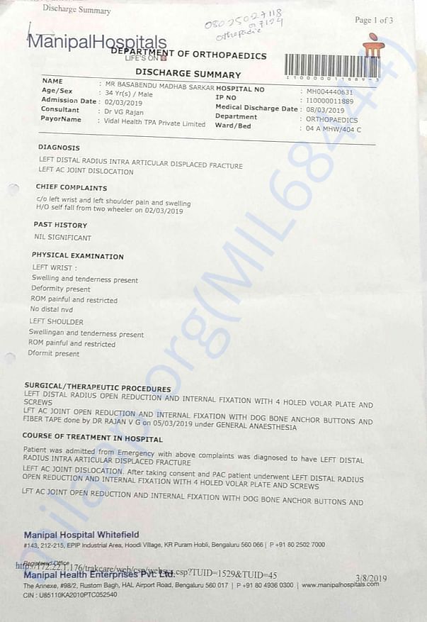 Medical Certificate