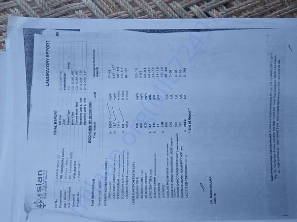 विवेकानंद हॉस्पिटल मुरादाबाद रिपोर्ट