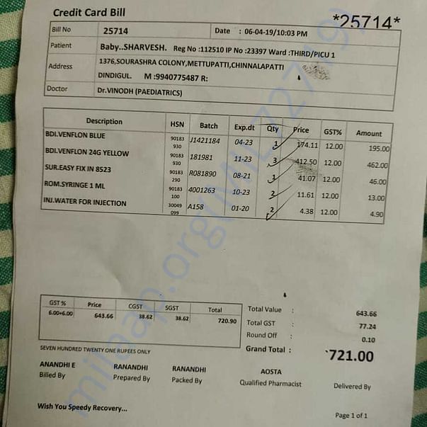 Medical Bill