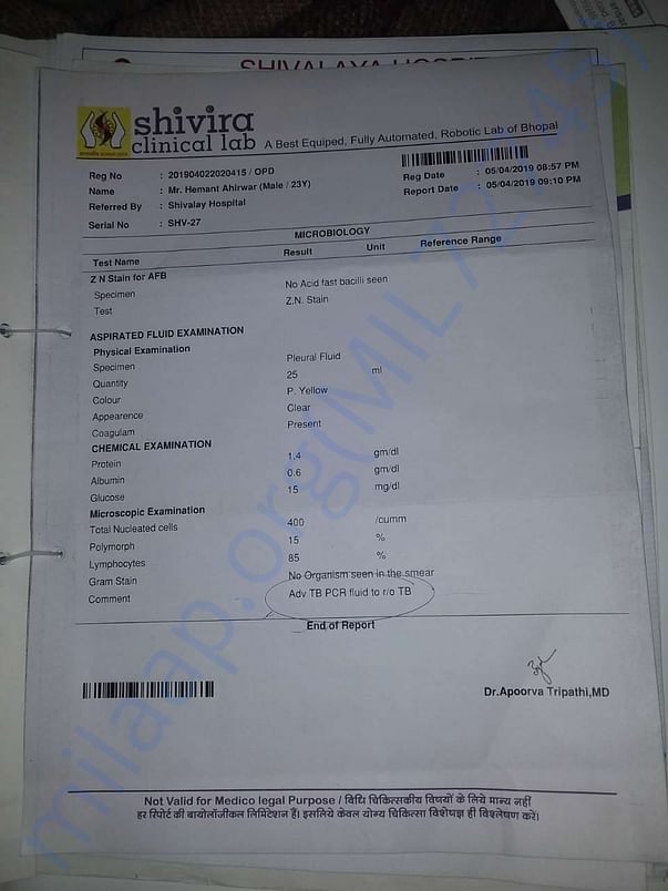 TB test report