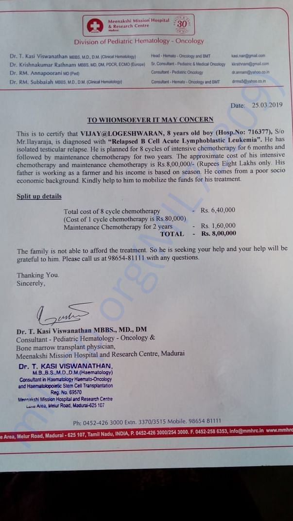 Estimation letter