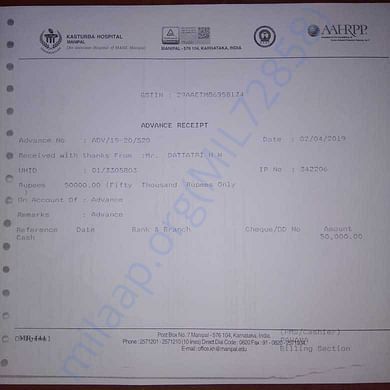 Medical Bill