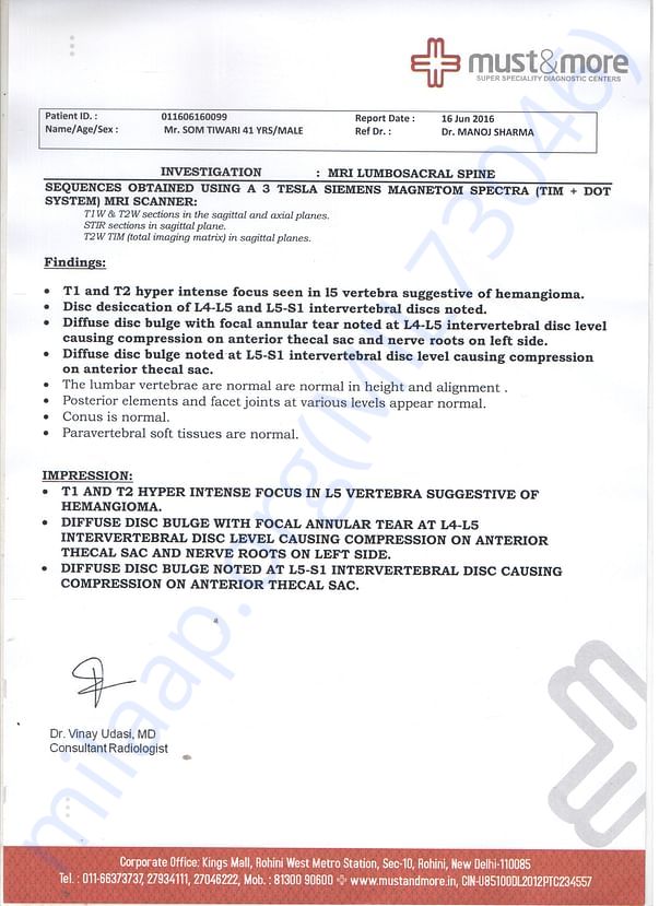 MRI report