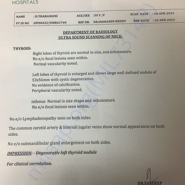 Medical Report