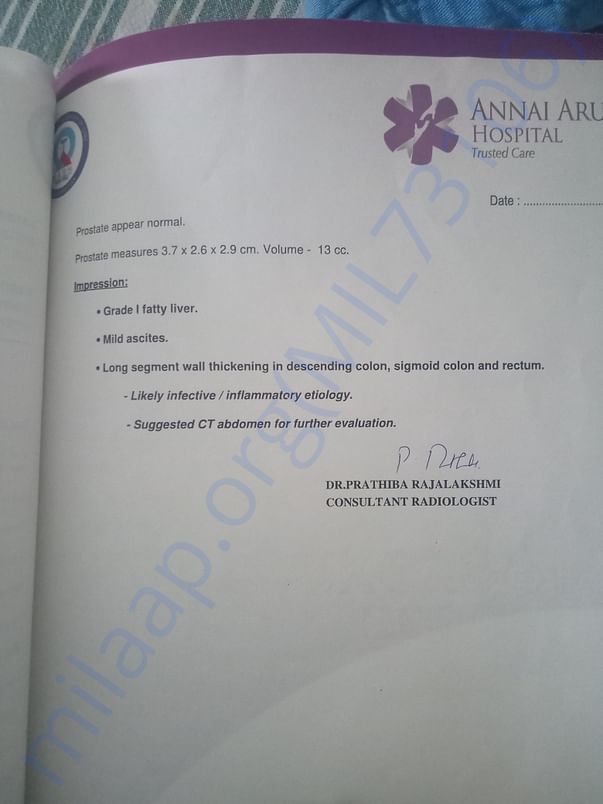 Usg scan report continuation