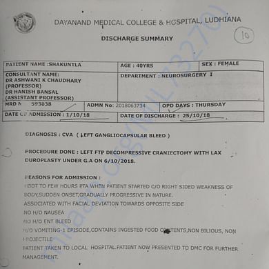 Medical Report
