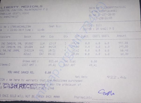 MEDICINE BILL