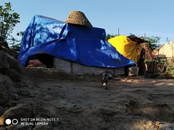 Gaja Cyclone Hit Disaster Relief House