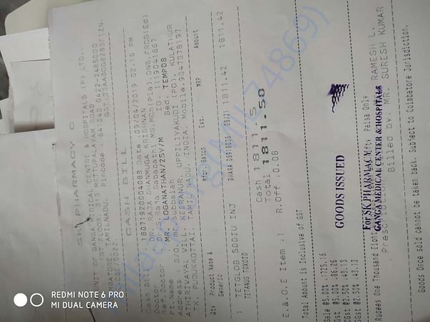 Pharmacy bill