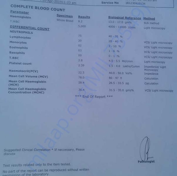 Medical Report