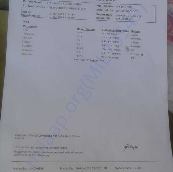 Medical Report