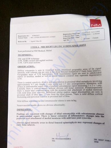 MRI report