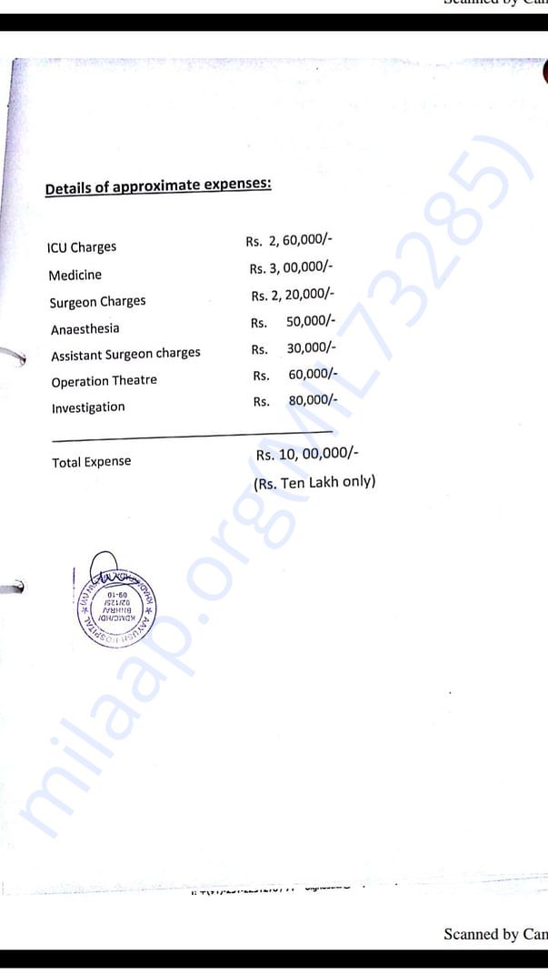 Estimated expense