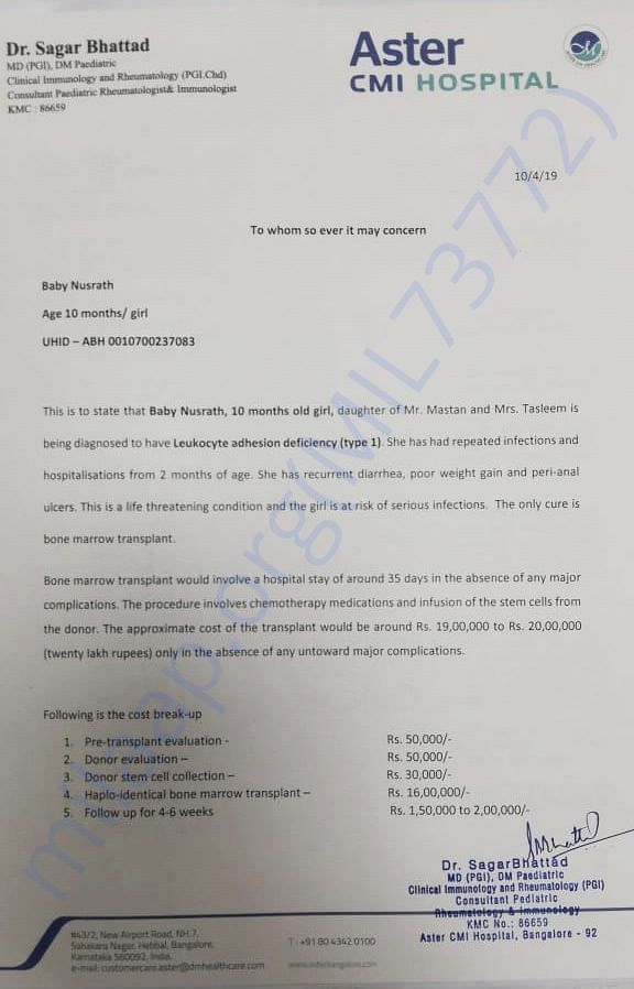 Estimation letter