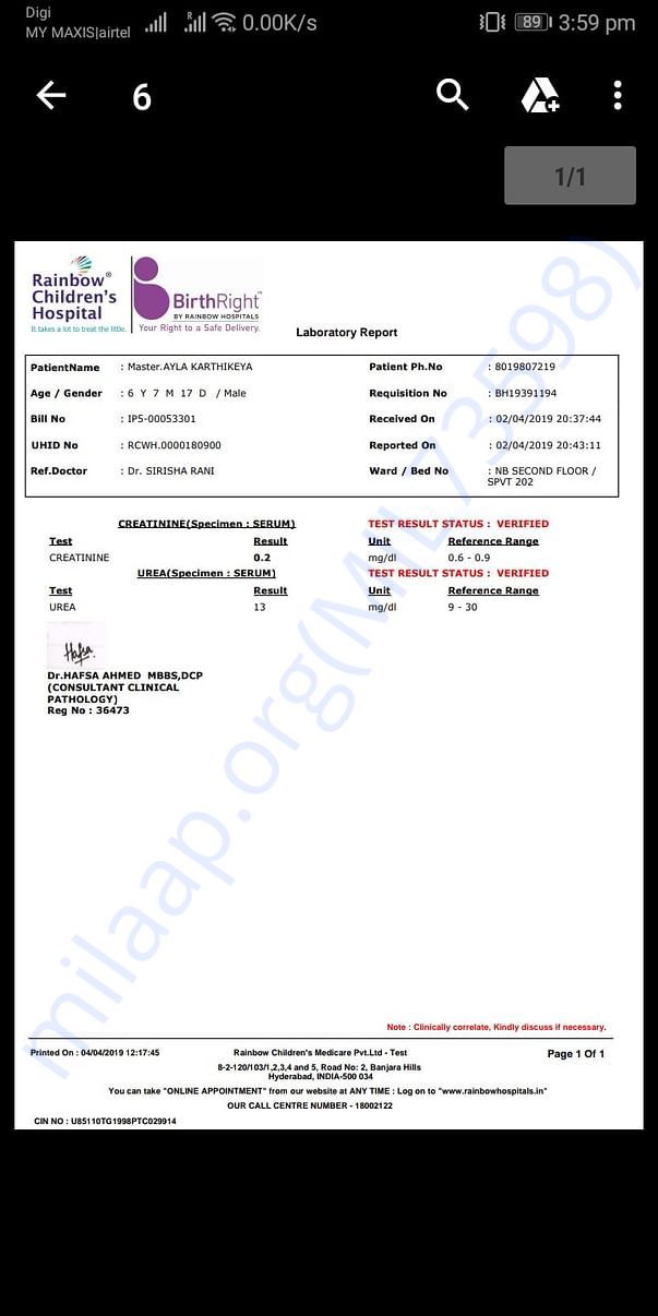 Medical reports