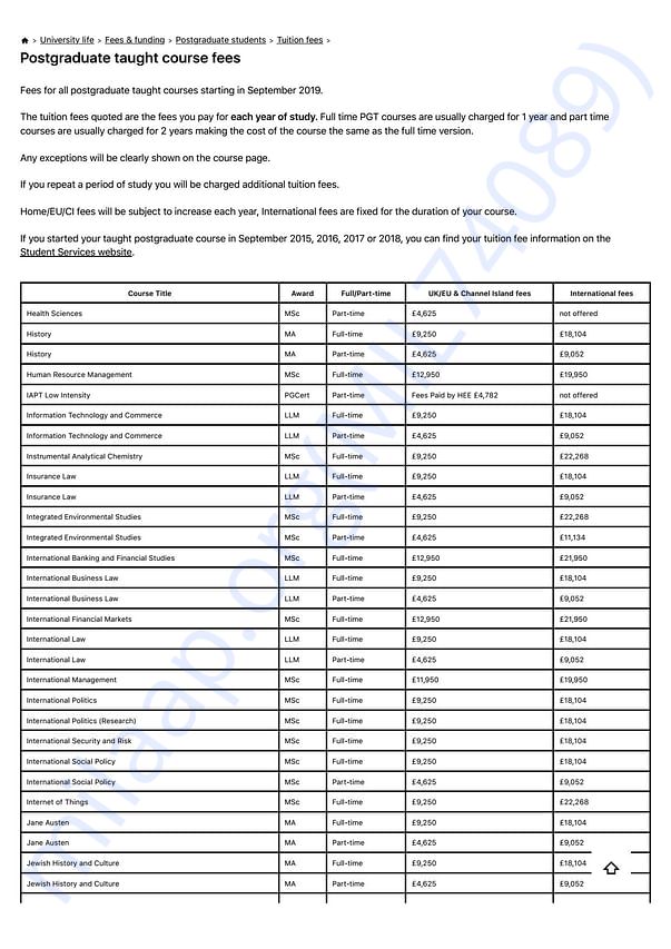 Estimation Letter