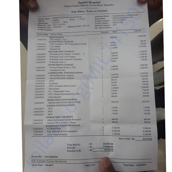 Medical Bill