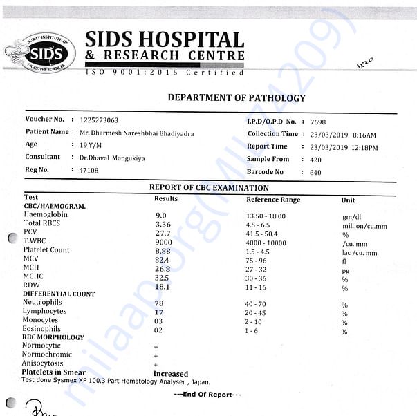 Medical Report