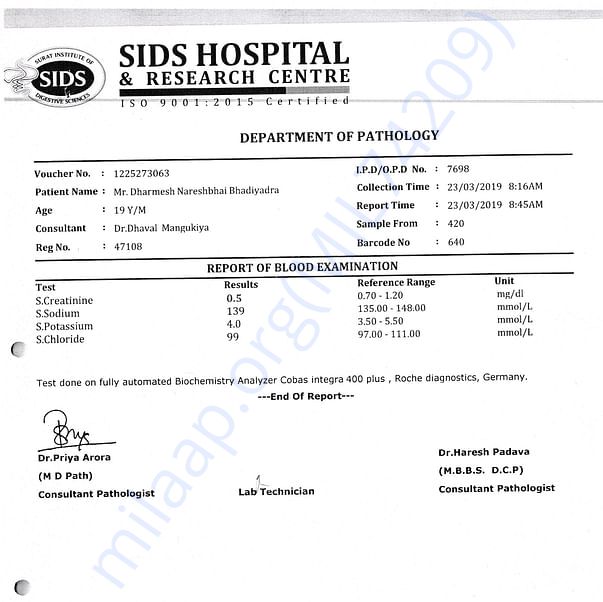 Medical Report