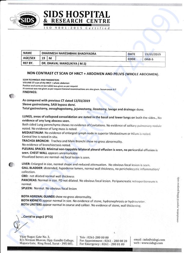 Medical Report