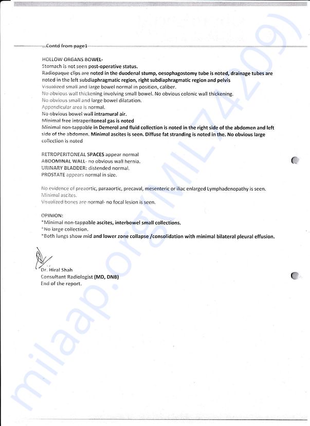 Medical Report