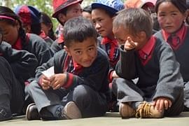 Changthang school children