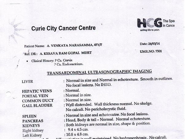 Help my mother affected by cervical cancer