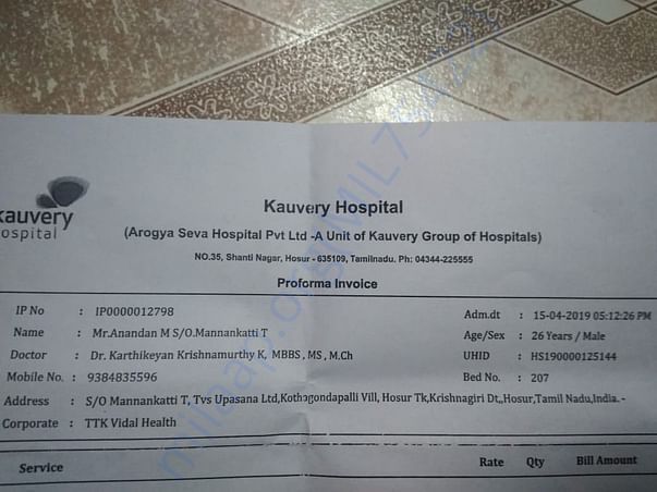 MEDICAL PROFORMA INVOICE