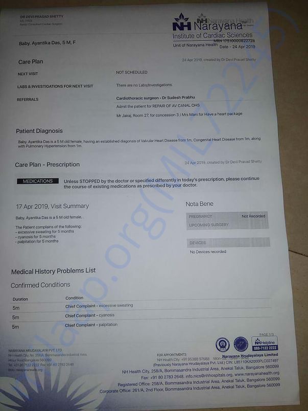hospital document