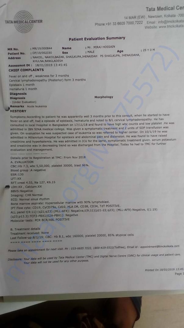 hospital documents