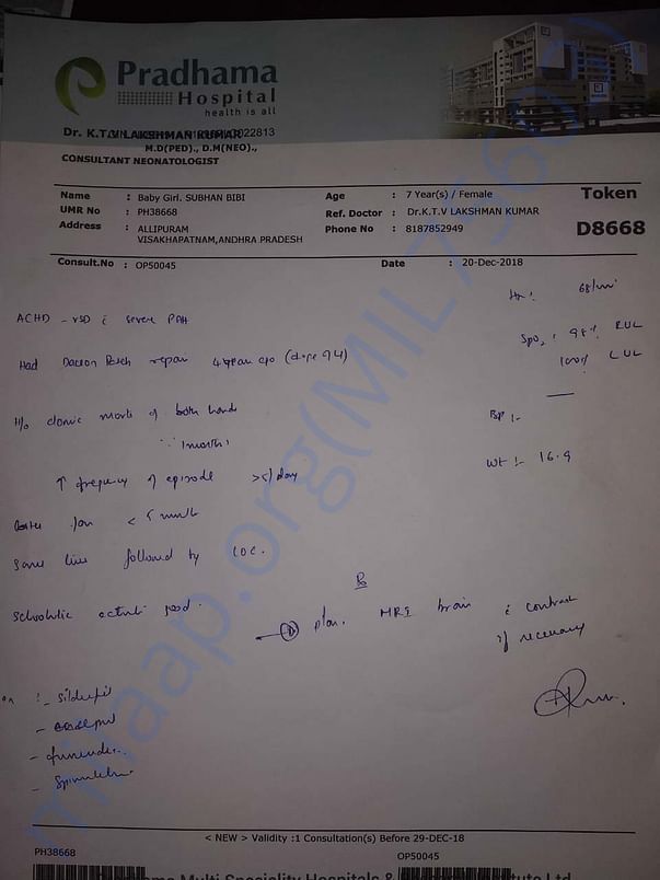 Medical report
