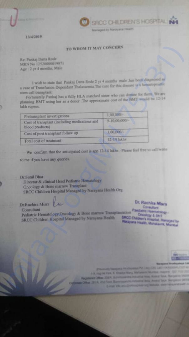 Estimation letter