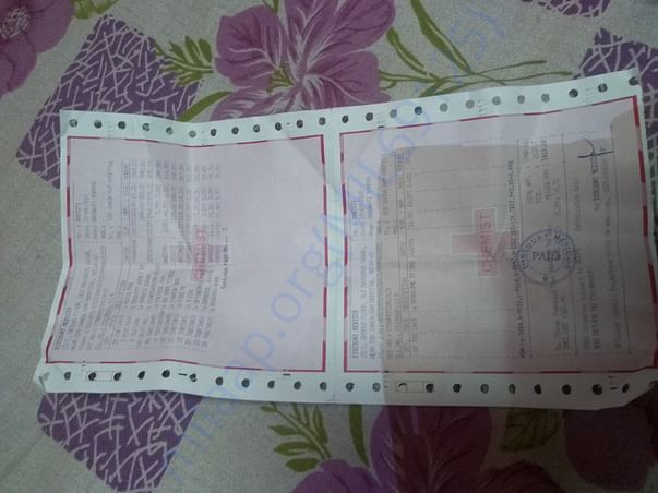 Pharmacy bill