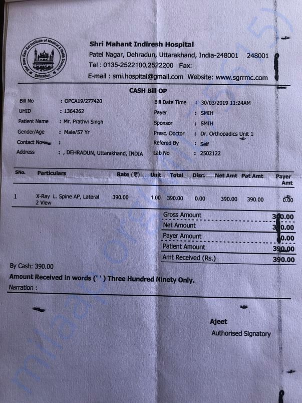 Xray Bill