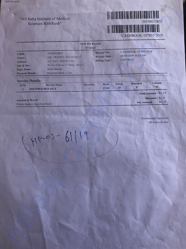 Histopathology Bill