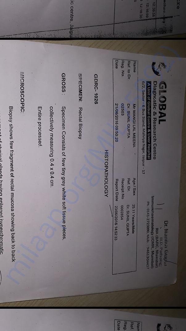 Histopathology report