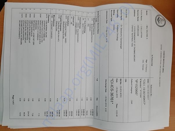 Blood administration and Chemo1