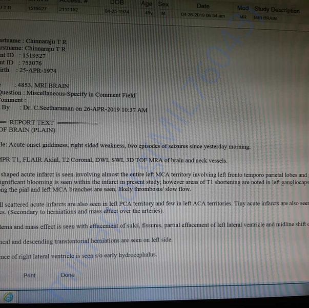 Medical Report