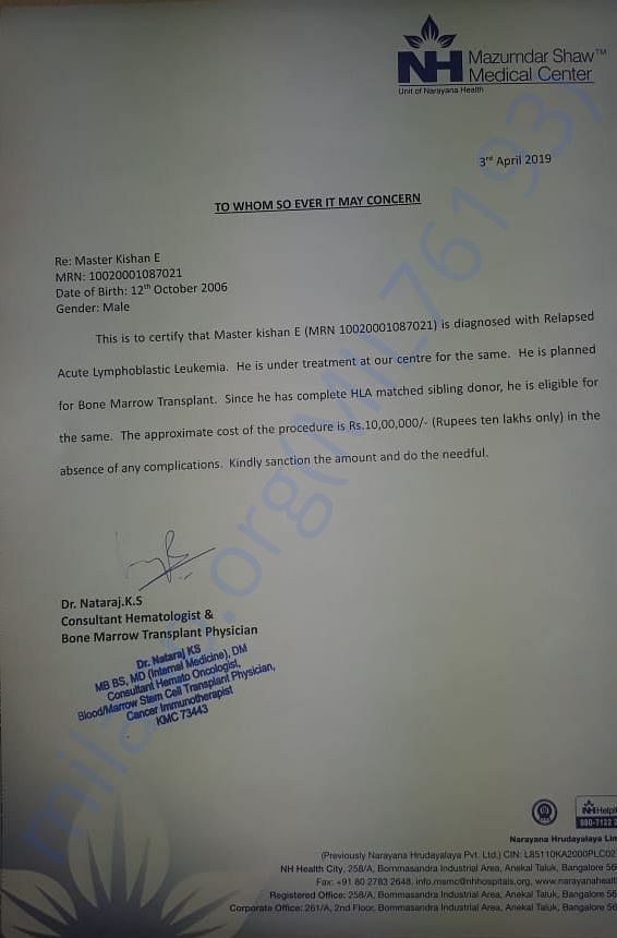 Estimation letter