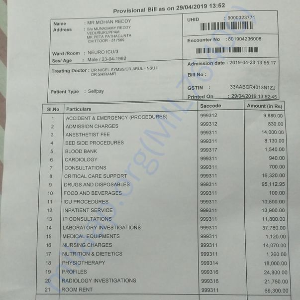Medical Bill
