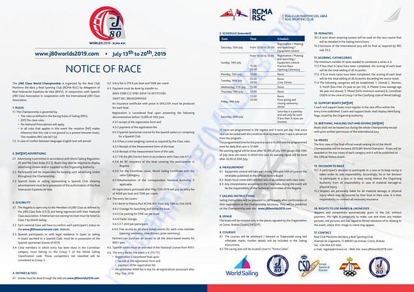 J80 Official Notice