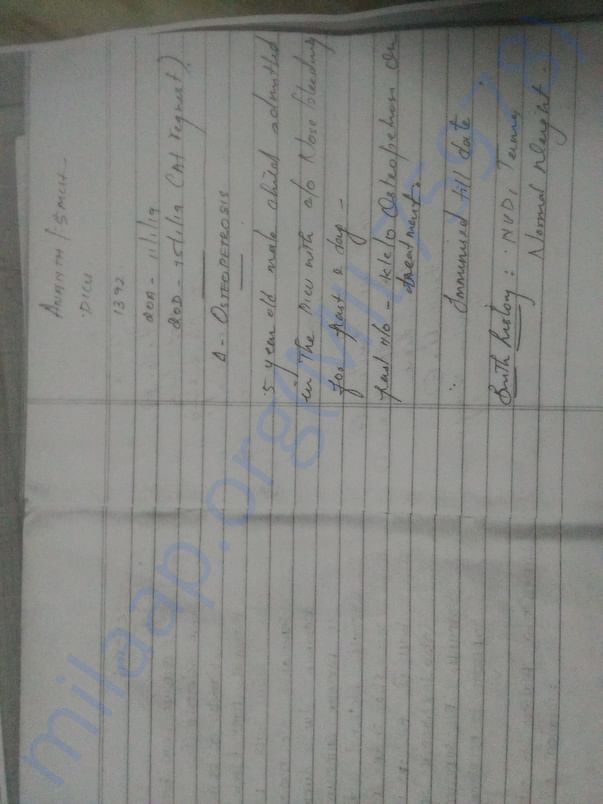 Medical report from government hospital