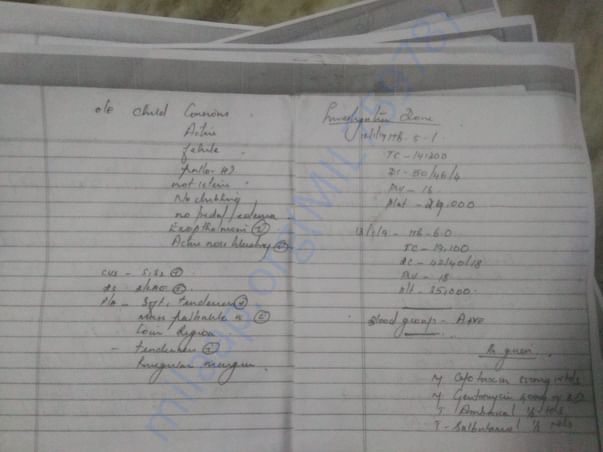 Medical report from government hospital