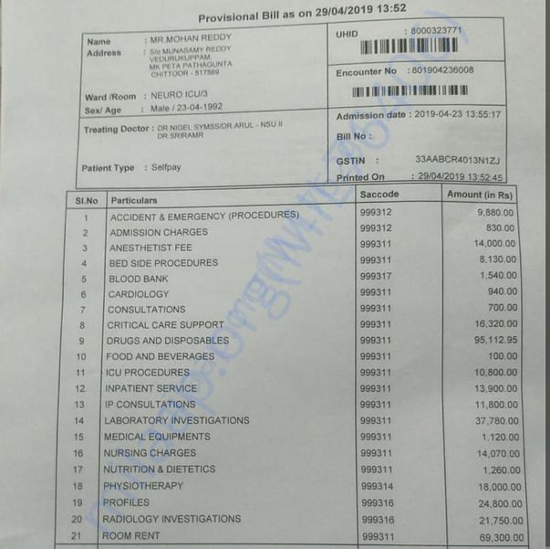 Medical Bill
