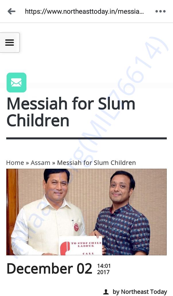 UTSAH's Founders interview: Messiah for Slum Children