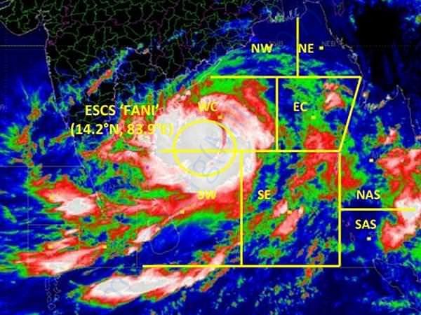 IMD image of cyclone